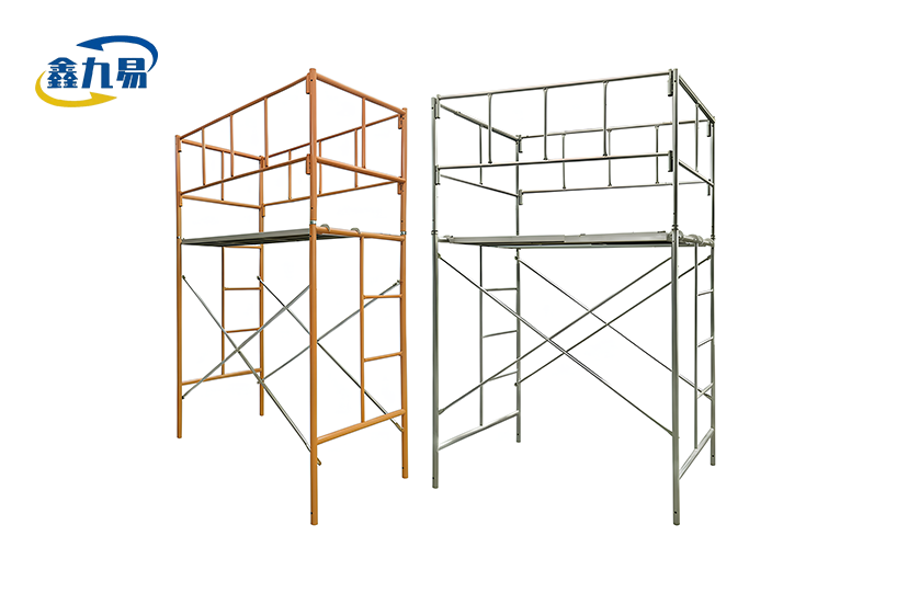 Ladder Frame Scaffolding with Guardrails